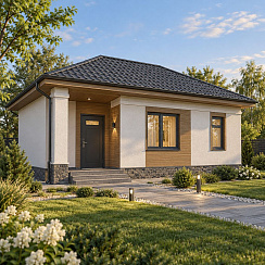 Дом из кирпича с площадью 21 кв. м.