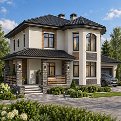 Дом из газобетона с площадью 161 кв. м.